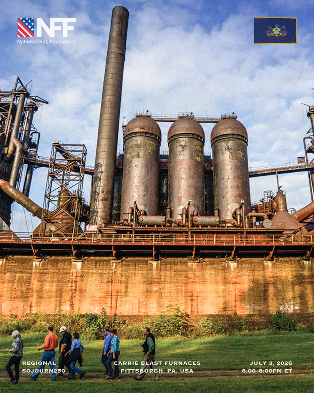 Forged in Fire, Carrie Blast Furnaces, Rankin / Swissvale. Friday, July 3, 6:00 – 8:00 PM ET.